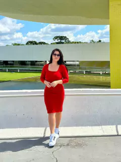 Vestido Eugenia - vermelho
