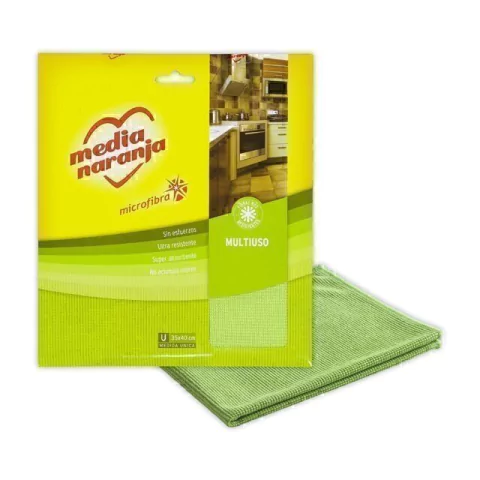 PAÑO MICROFIBRA MULTIUSO MEDIA NARANJA
