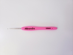 Agujas de Crochet de Acero con Mango de Silicona Almendra - comprar online