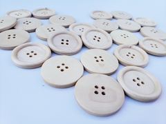 Botones de madera por unidad en internet