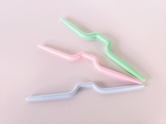 Set 6 Agujas Curvas Para Trenzar Plásticas