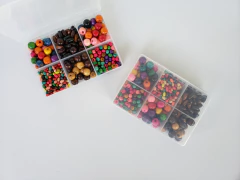 Imagen de Caja Organizadora Plástica de 6 Divisiones con Tapa Rebatible