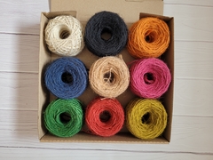 Kit Caja Yute Fino 9 Ovillos - tienda online