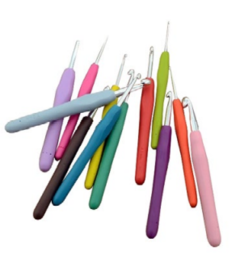 Agujas de Crochet Con Mango de Silicona Nacionales - comprar online