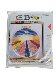 Kit de Bordado Para Principiantes CBX 24cm - FaisaFlor Lanas