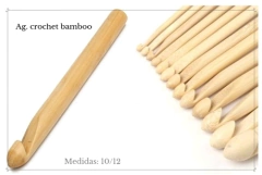 Agujas de crochet de Bambú