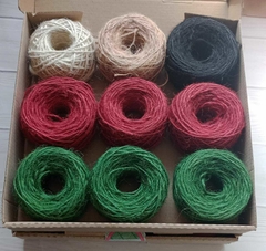 Kit Caja Yute Fino 9 Ovillos - comprar online
