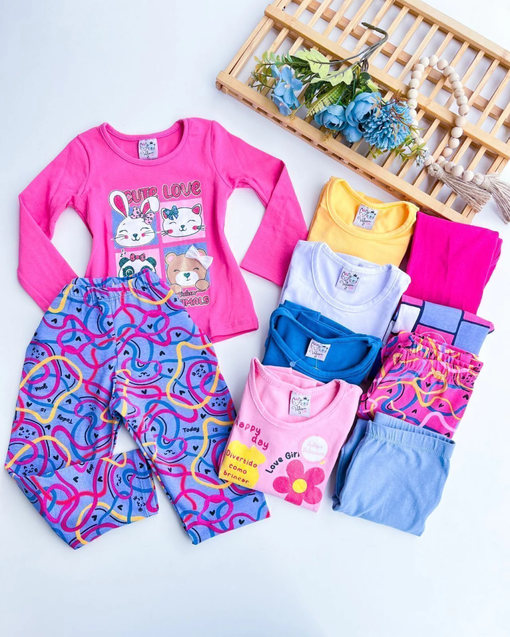 CONJUNTO INFANTIL COTTON VALEEN 1 A 8 ANOS PROMOCIONAL