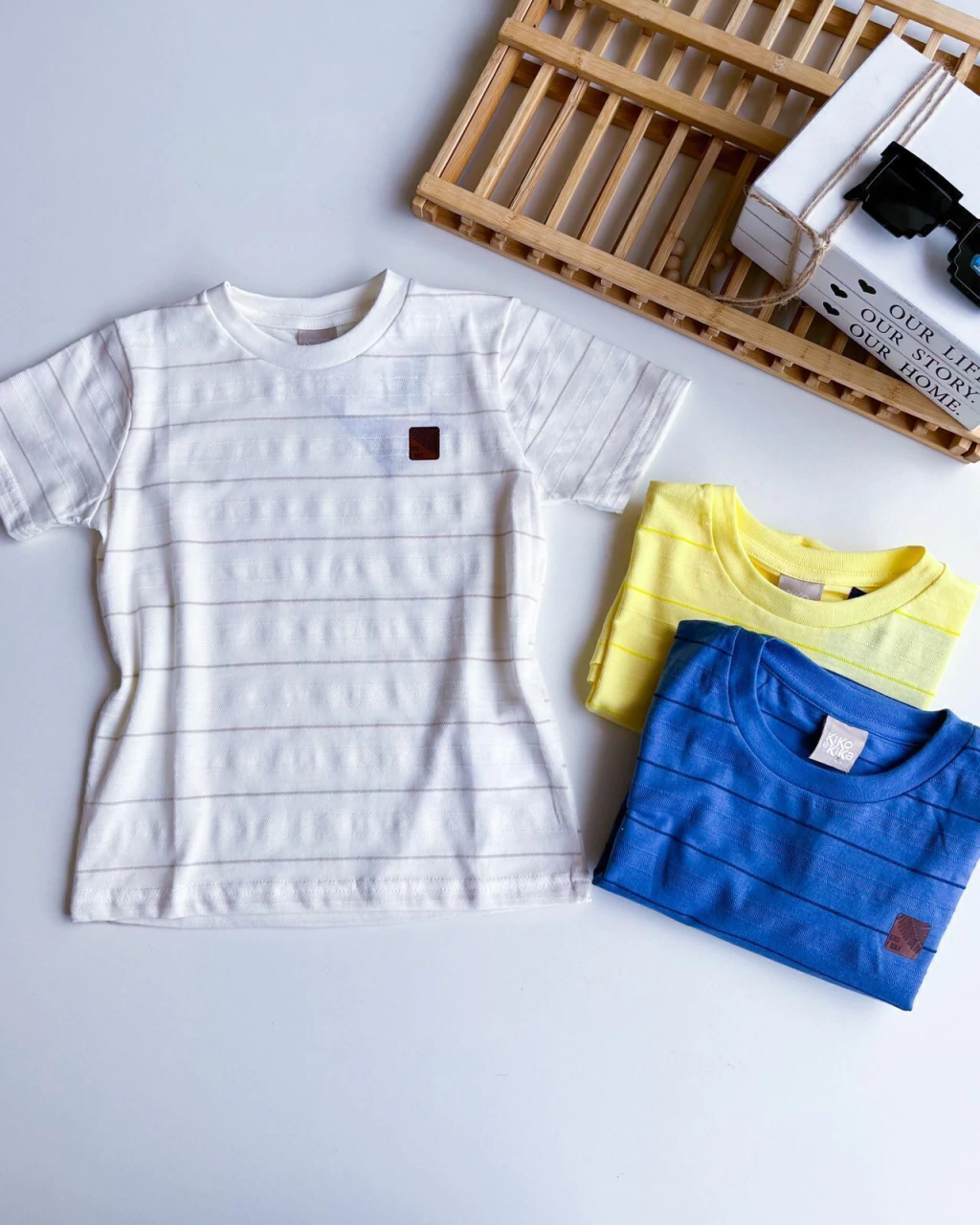 BLUSA INFANTIL KIKO E KIKA MASCULINA LISTRAS 4-10 ANOS