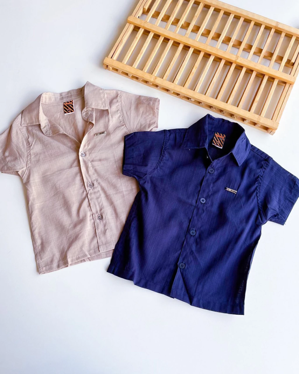 CAMISA INFANTIL SOCIAL MASCULINA 1 A 8 ANOS