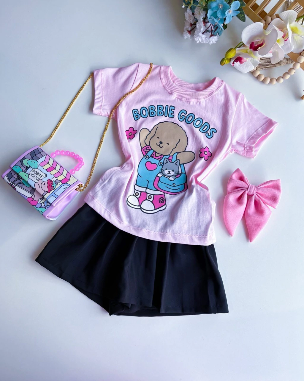 BLUSA INFANTIL T-SHIRT BOBBIE GOODS 4 A 12 ANOS