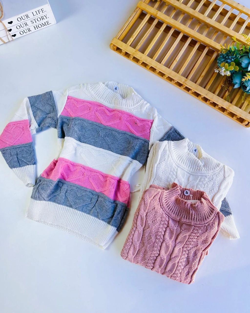 BLUSA INFANTIL TRICOT INVERNO 4 A 12 ANOS