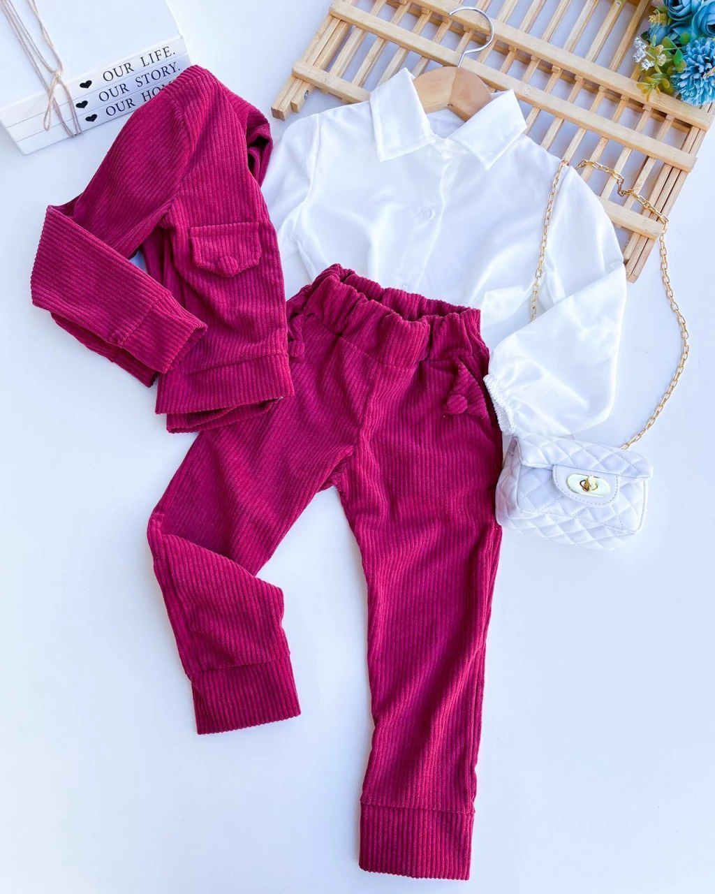 CONJUNTO INFANTIL INVERNO COTELE 2 A 12 ANOS