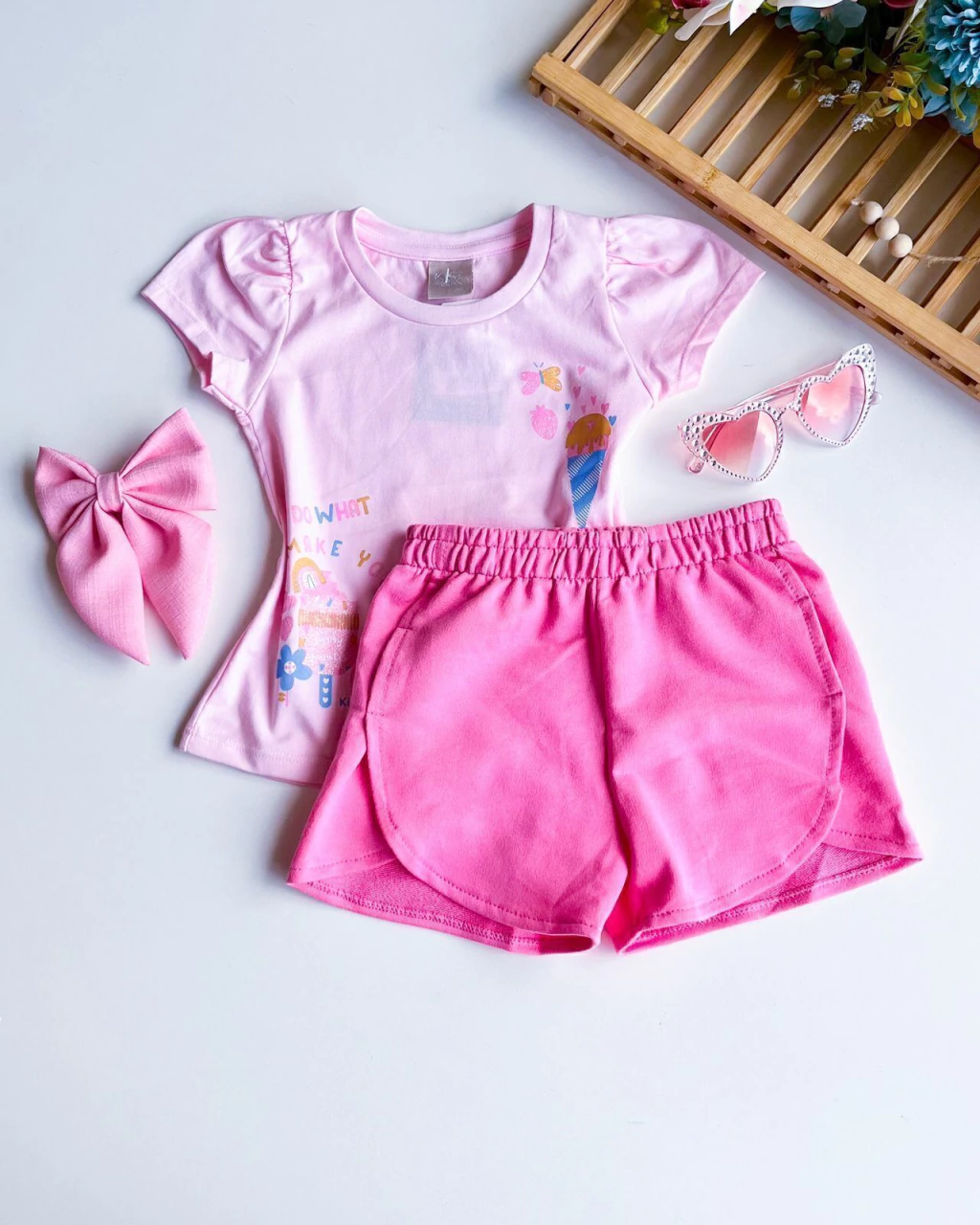 CONJUNTO INFANTIL KIKO E KIKA SORVETE 1-3 ANOS