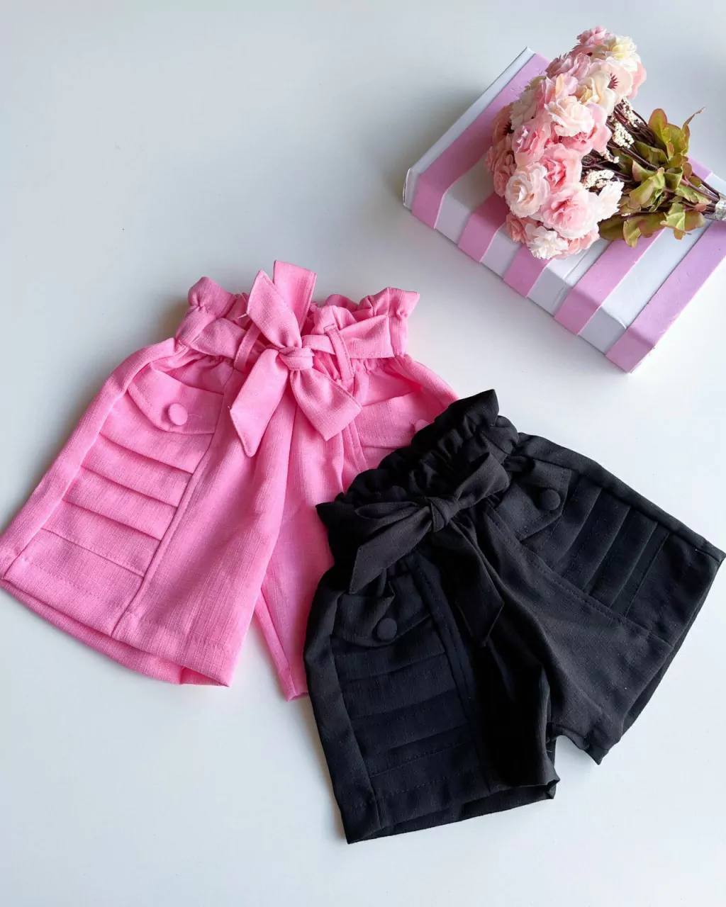 SHORT INFANTIL LINHO LUXO 2 A 10 ANOS
