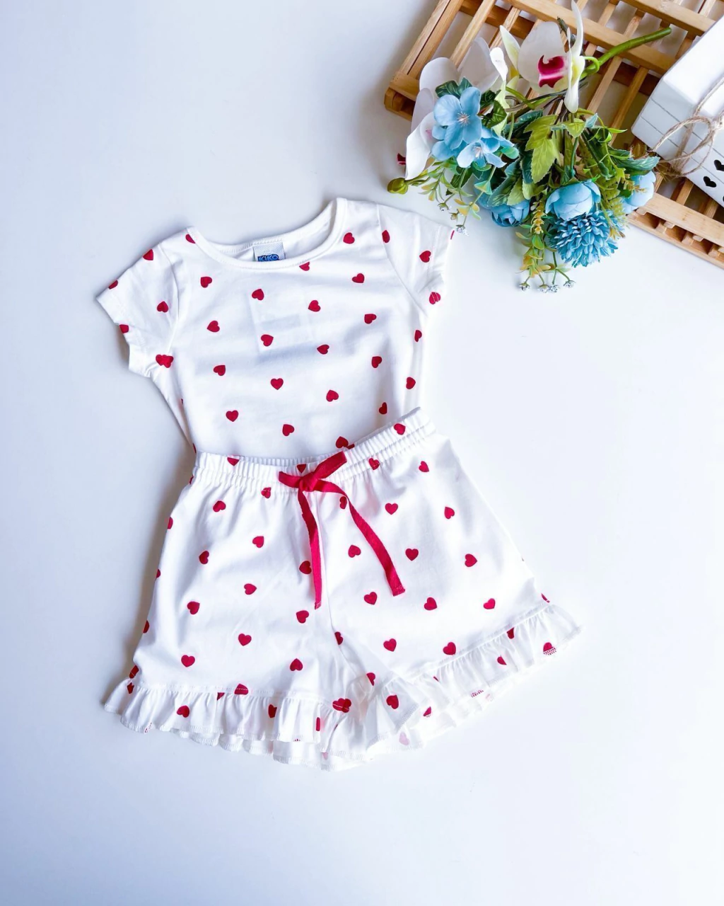 PIJAMA INFANTIL KIKO E KIKA CORACAO 1-3 ANOS