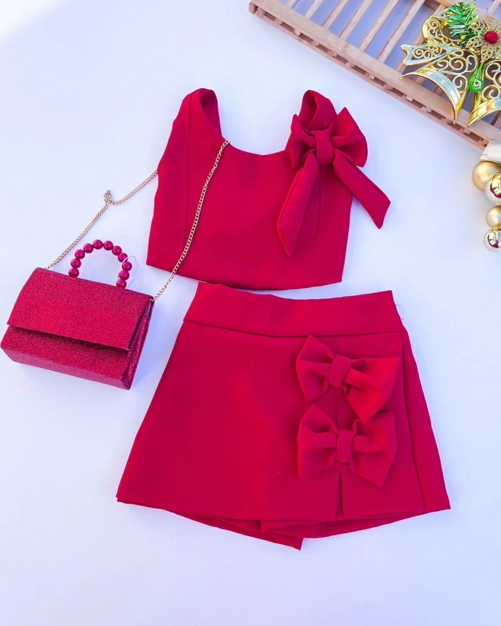 CONJUNTO INFANTIL MENINA LAÇO LIZZIE 4 A 10 ANOS