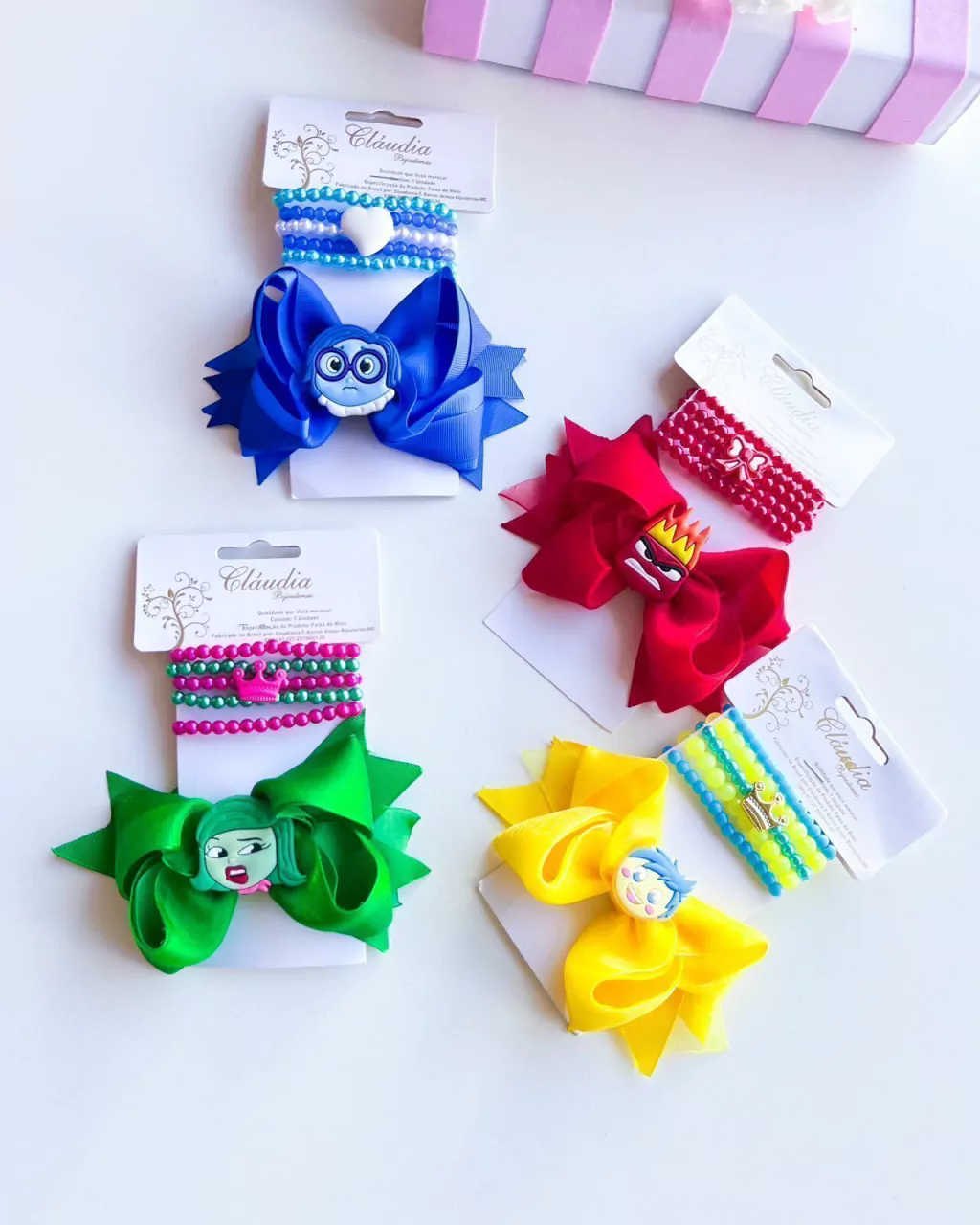 KIT INFANTIL LAÇO E PULSEIRA DIVERTIDAMENTE