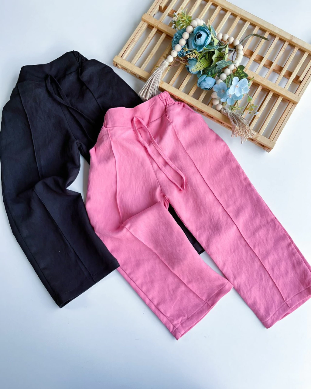 CALCA INFANTIL ALFAITARIA WIDE LEG 4 A 10 ANOS