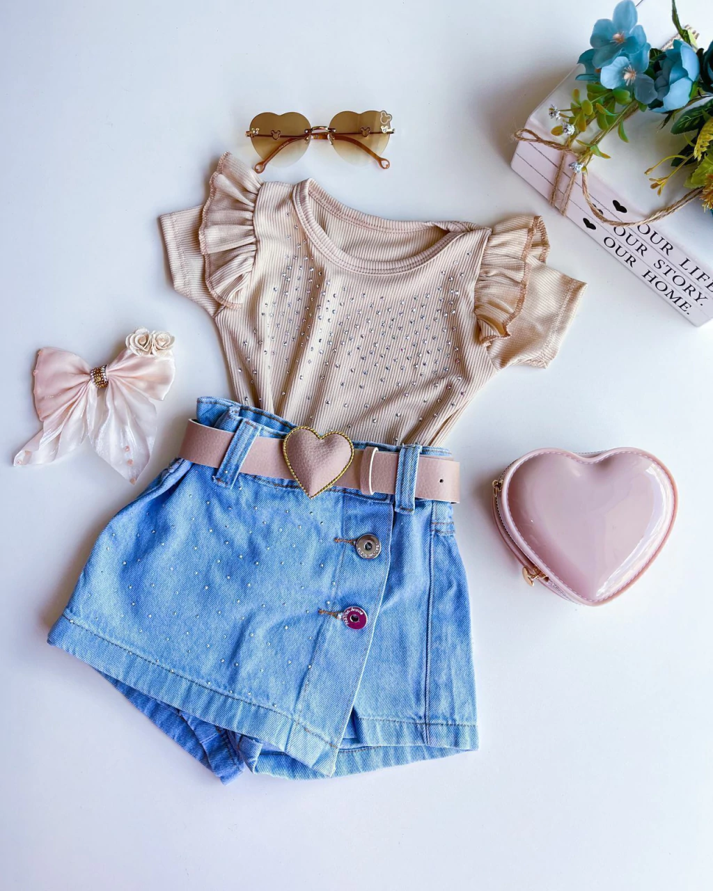 BLUSA INFANTIL COM BRILHO BOIADEIRA 2 A 10 ANOS