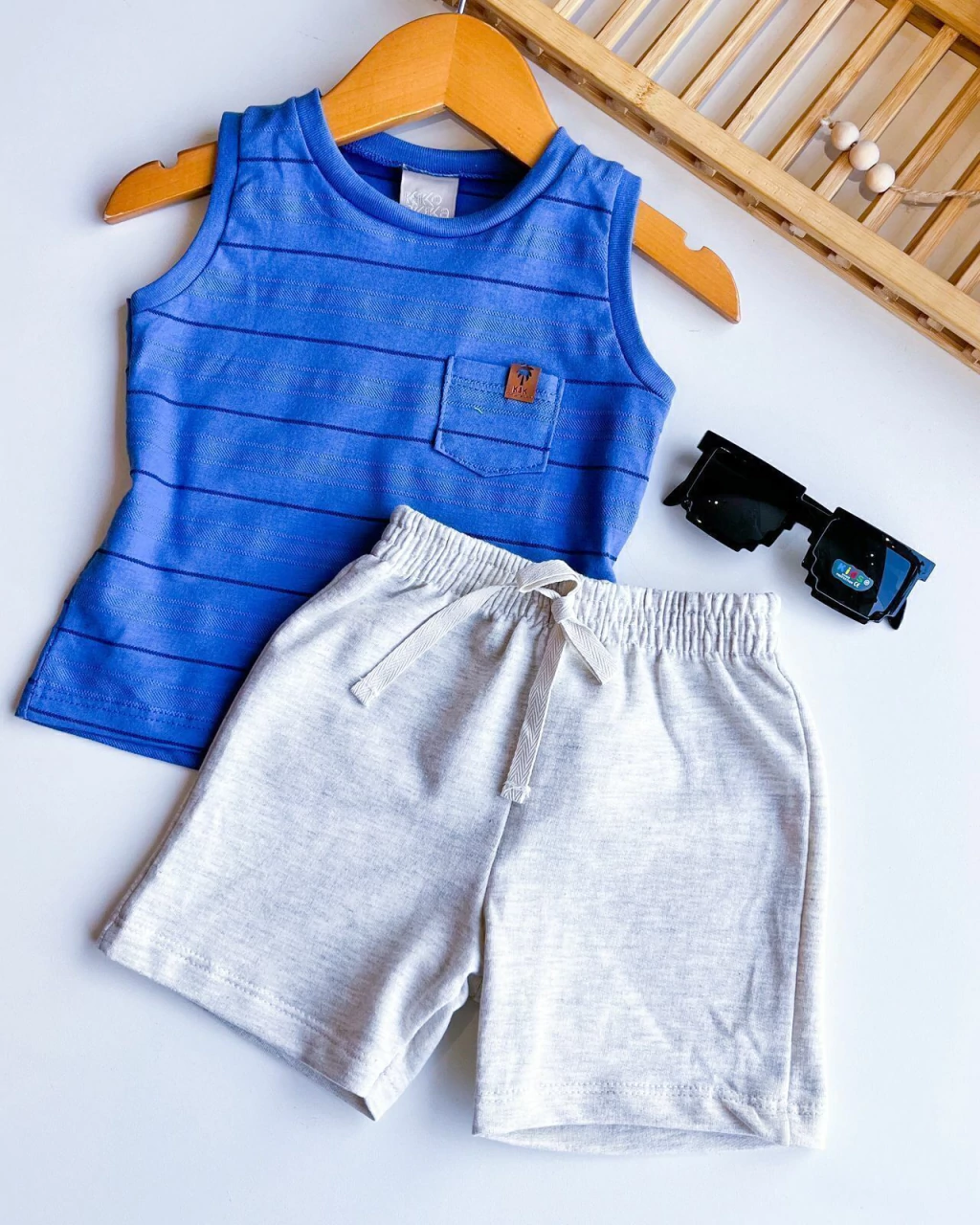 CONJUNTO BABY KIKO E KIKA MENINO REGATA 0-12 MESES