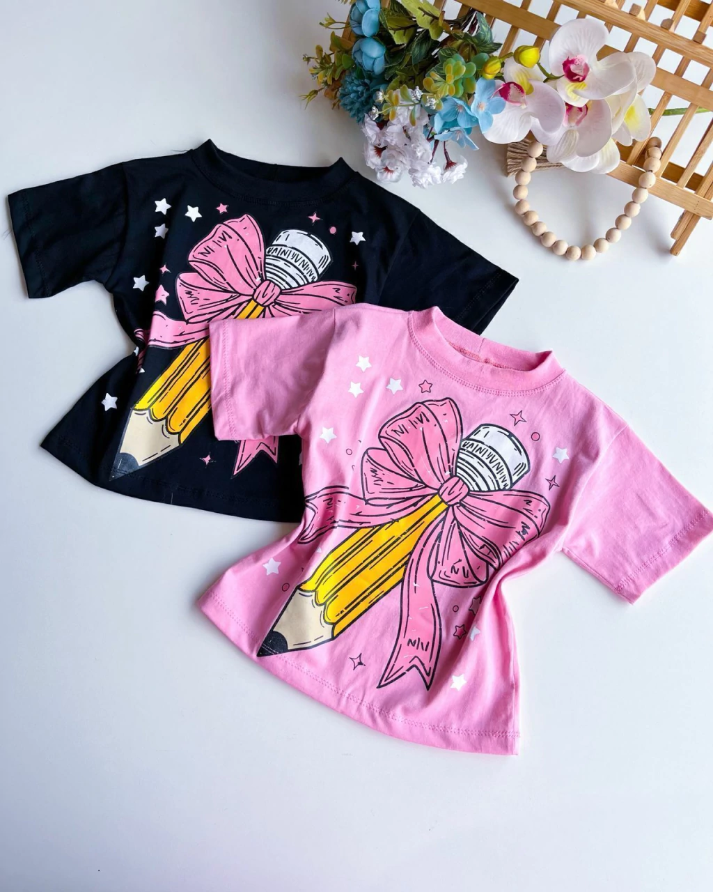 BLUSA INFANTIL LAPIS 4 A 12 ANOS