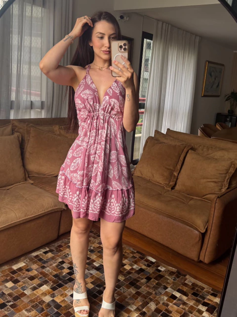 VESTIDO CURTO LUNA ROSÊ - comprar online