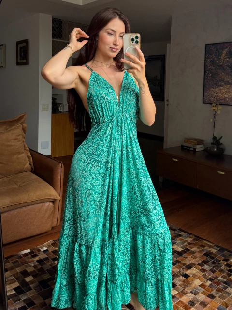 VESTIDO LILLY VERDE - comprar online