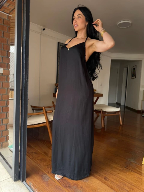 VESTIDO LONGO LISO LIZ - comprar online