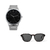 combo reloj negro con anteojos de sol negro  marca Valkur diseñado en argentina