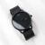 reloj negro correa negra marca Valkur diseñado en argentina