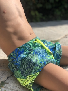 SHORT MICROFIBRA HOJAS