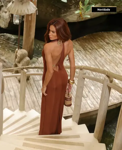 Vestido Adele Caramelo