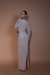 Vestido Botti Terrena Cinza - VIVI ATACADO