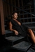 Vestido Nó Thassia Lurex Preto - loja online