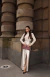 Saia Couro Bianca Pérola - loja online