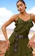 Vestido Crepe Ester Verde - comprar online