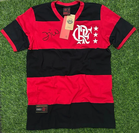 Camisa Retrô Flamengo 1981 Zico Rubro-Negra Oficial - comprar online