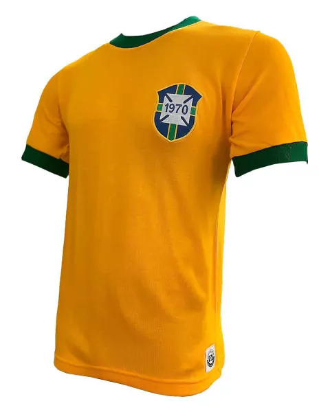 Camisa Retrô Brasil 1970 Amarela [Envio em 20 dias úteis]