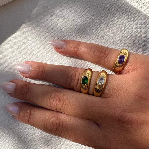 Anillo Brillito Talle 7