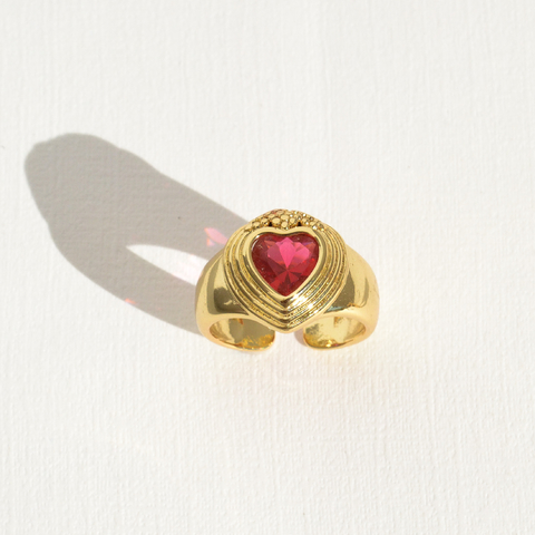 Anillo Diamond HEART Regulable