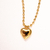 Collar Bold Corazon Pelotitas