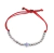 Pulsera Hamsa Celeste Fucsia