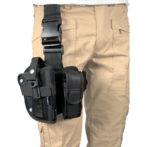 Piernera Funda Arma Kampak Fc07 Porta Cargador Policía