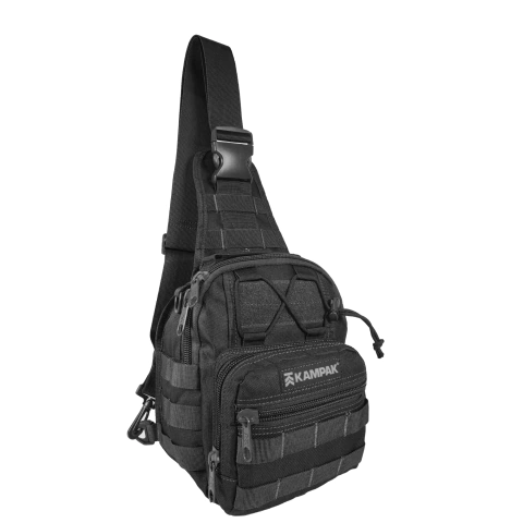 Pechera táctica KAMPAK KR07 militar 9L, bandolera cruzada con sistema MOLLE, multiusos para outdoor, camping y uso diario