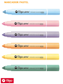 FILGO MARCADORES PINTO PASTEL JUMBO X 6 ( 329770 ) - comprar online
