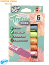 SIFAP TEMPERA SOLIDA X 6 COLORES PASTEL ( 327193 )