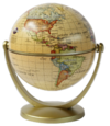 GLOTTER GLOBO TERRAQUEO MULTIGIRO BASE PLASTICA POLITICO SEPIA 10CM DIAM.