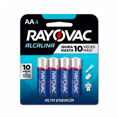 RAYOVAC PILAS AA X 4 UNID.
