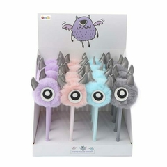 WERO BOLIGRAFO MONOCULAR DEMON POMPON X UNIDAD TINTA AZUL